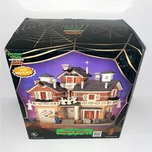Lemax | Holiday | Vtg With Box Lemax Spooky Town Franklin  VTG with box LEMAX Spooky Town Franklin Residence Light haunted house Retired main image 0